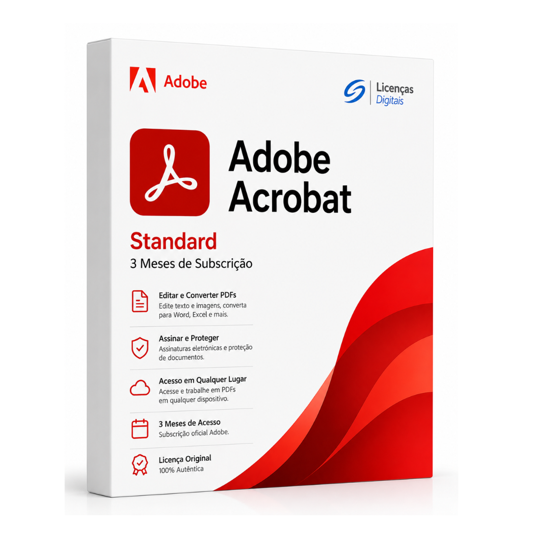 Adobe Acrobat Standard – 3 Meses de Subscrição