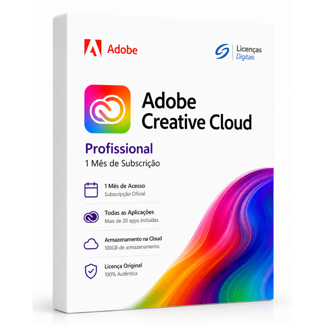 Adobe Creative Cloud Profissional – 1 Mês de Subscrição